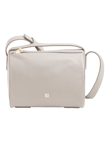 DuDu Up Umhängetasche Leder 19.5 cm in pearl grey