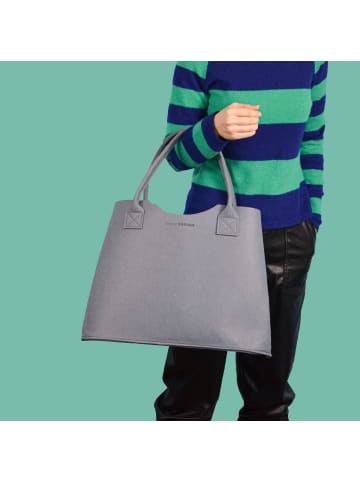 DuneDesign Filztasche Shopper 50x20x35cm Grau grau