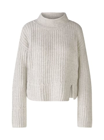 Oui Pullover Baumwollmischung in lt grey grey