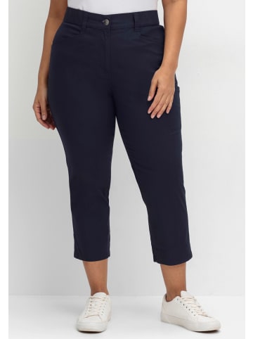 sheego Cargohose in tiefblau