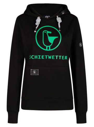 SCHIETWETTER Hoodie Gerti in black/neongreen