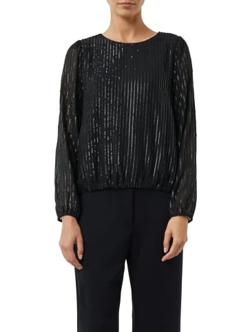 comma Bluse in schwarz