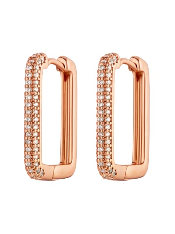 Steel_Art Ohrclip Damen Odilla silberfarben poliert in rosegoldfarben