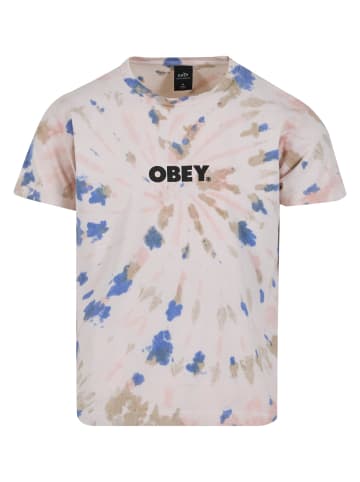 OBEY OBEY T-Shirts in dusky tie dye