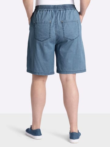 sheego Jeans-Shorts in blue-bleached