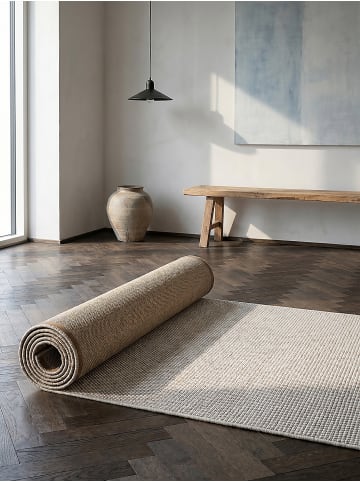 KADIMA DESIGN Läufer Uni pflegeleicht Wohnzimmer Schlafzimmer Flur Esszimmer in Creme