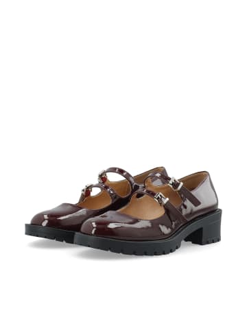 Bianco Mary Jane Schuhe in Burgundy