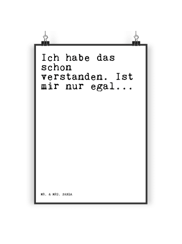 Mr. & Mrs. Panda Bild Ich habe das schon... mit Spruch in Weiß