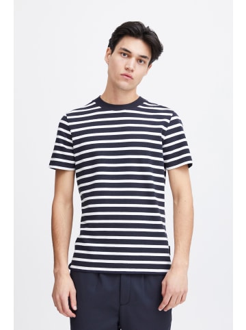 CASUAL FRIDAY T-Shirt CFThor structured striped tee in Weiß