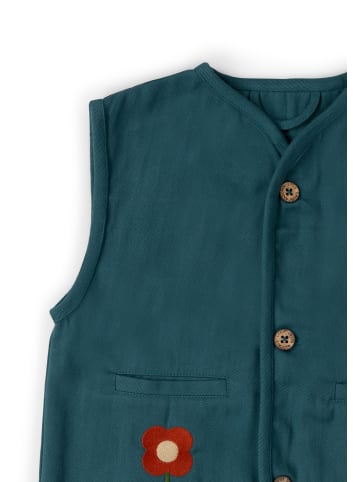 Little Green Radicals Besticktes Gilet in Navy