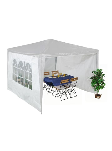 relaxdays 3 x Pavillon-Seitenteile in Weiß - 2 x 3 m