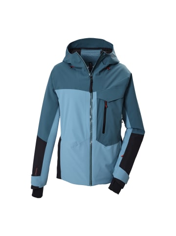 Killtec Funktionsjacke mit Kapuze und Schneefang in Grün2041