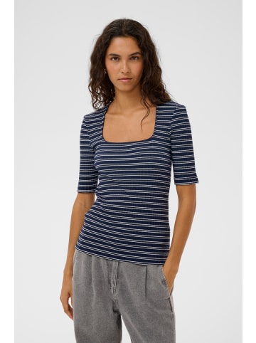 Soaked in Luxury T-shirt SLSimone Slim fit in India Ink Stripe