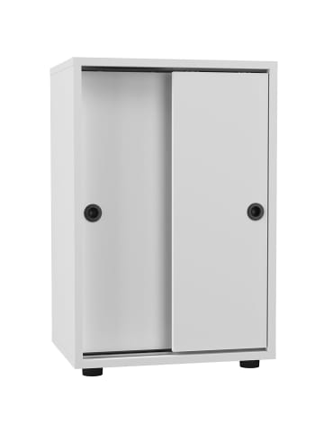 ebuy24 Büroschrank Ulas2ST weiß Weiß 49 x 38 cm