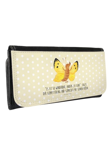 Mr. & Mrs. Panda Wallet Schmetterling Zitronenfalter mit Spruch in Gelb Pastell