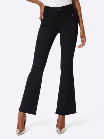 creation L Modal-Baumwoll-Jeans in black denim
