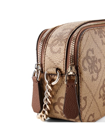Guess Noelle Umhängetasche 20 cm in latte logo-brown