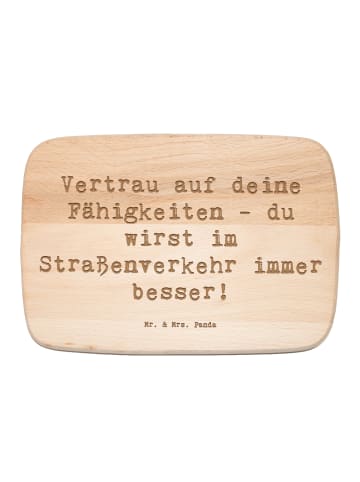 Mr. & Mrs. Panda Holzbrett Spruch Erste Erfahrungen im Straßenve... in Transparent