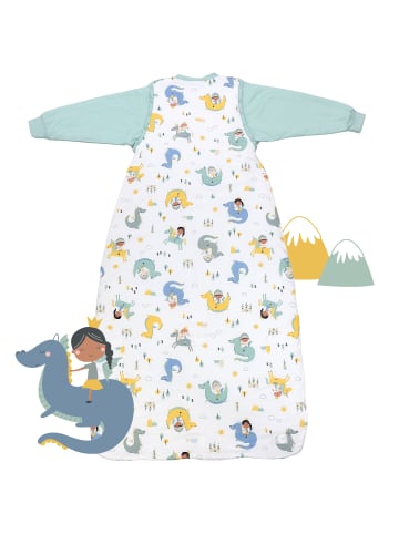 Schlummersack Babyschlafsack, 2.5 TOG in Weiß-Blau