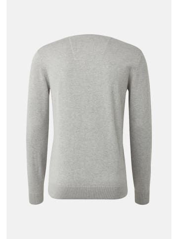 Tom Tailor Tom Tailor Pullover Strickpullover Basic R-Neck in hellgrau