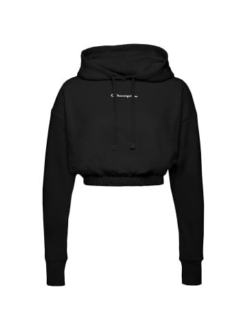 Champion Kapuzenpullover Hooded Crop Top in schwarz