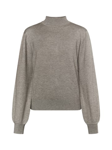 DreiMaster Klassik Strickpullover in Grau Melange