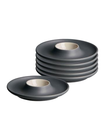Ritzenhoff & Breker 6er Set Eierteller Jasper in – ø 12 cm in grau