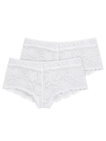 Nina von C. 2er Pack Damen Hipster in weiss
