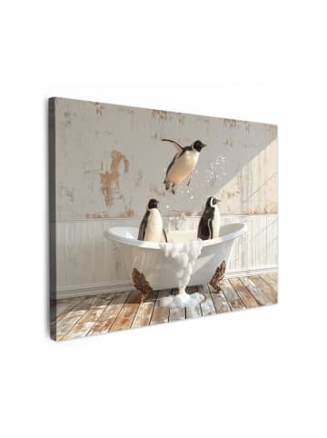 MuchoWow Leinwand bilder Pinguine (BxH)