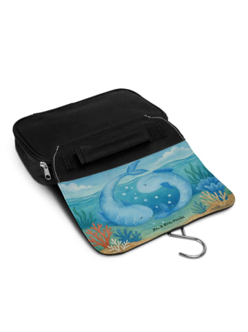 Mr. & Mrs. Panda Schminktasche Sternzeichen Fische Design ohne S... in Weiß