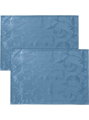 Erwin Müller Jacquard Tischset 2er-Pack Greven in blau