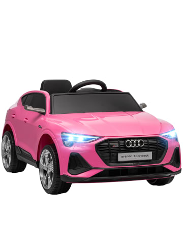 HOMCOM 12V Elektrofahrzeug Audi E-tron rosa