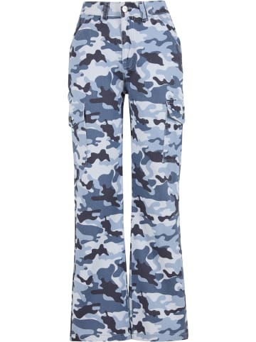 DEF DEF DEF Straight Fit Jeans in blue camo