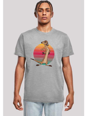 F4NT4STIC T-Shirt Disney König der Löwen Timon Sunset in grau meliert