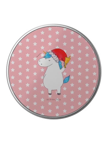 Mr. & Mrs. Panda Dose Einhorn Weihnachtsmann ohne Spruch in Rot Pastell