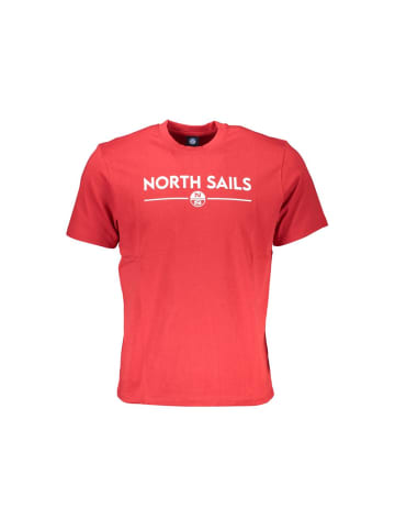 North Sails Rotes Baumwoll-T-Shirt