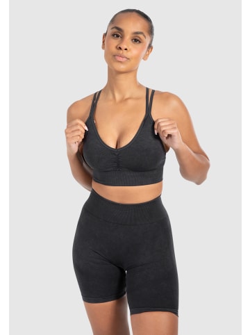 SMILODOX Sport BH Batik Acid Cross in Schwarz