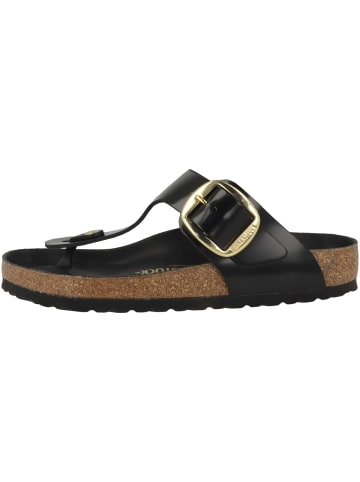 Birkenstock Pantolette Gizeh Naturleder Lack normal in schwarz