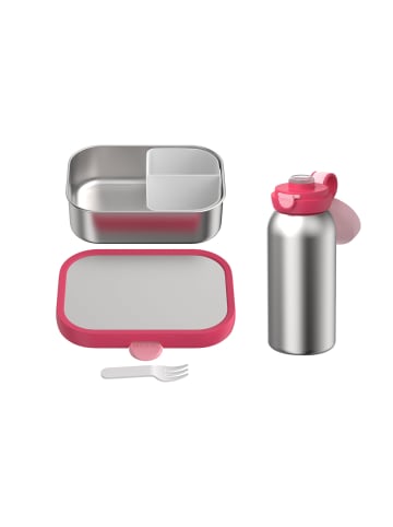 Mepal 2-tlg. Edelstahl-Lunchset Campus in in Cool Pink