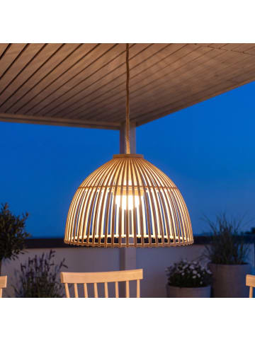 Licht-Erlebnisse Außen Pendelleuchte EEK F (B)43.5 x (L)43.5 x (T)330.5 cm in Beige