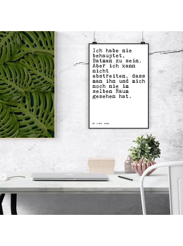 Mr. & Mrs. Panda Bild Ich habe nie behauptet,... mit Spruch in Weiß