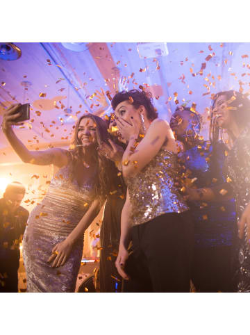 relaxdays 10 x Party Popper in Gold - 40 cm