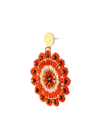 IZIA Women Earrings in Orange