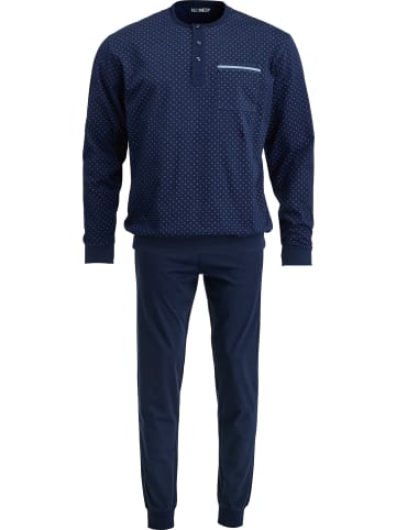 REDBEST Single-Jersey Schlafanzug in dunkelblau