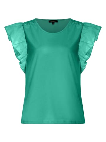 More & More Kurzarmshirt in summergarden green