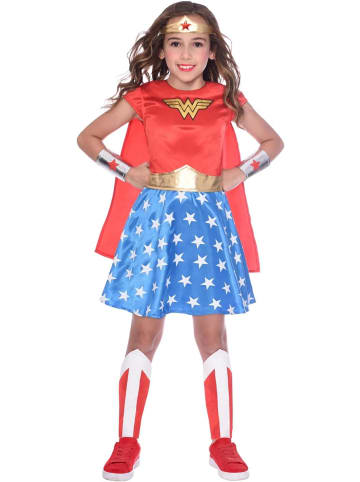 amscan Kind Wunderfrau Wonder Woman Kleid Kostüm 4-6 Jahre Gr.110 Fasching Karneval