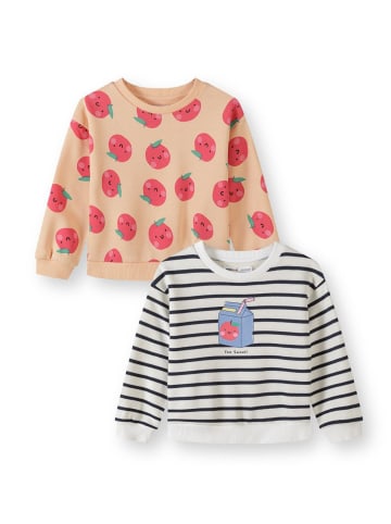 Minoti 2-er Pack Sweatshirt 30FLEECE106 in weiß