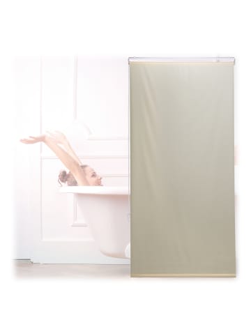 relaxdays Duschrollo in Beige - (B)80 x (H)240 cm