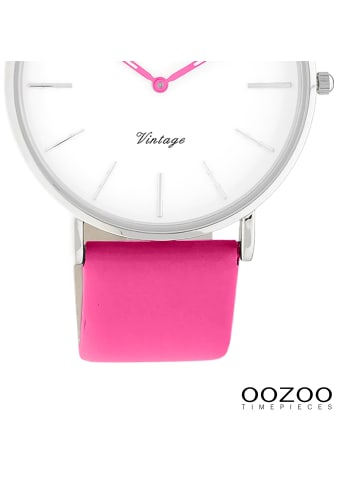 Oozoo Armbanduhr Oozoo Vintage Series pink groß (ca. 40mm)