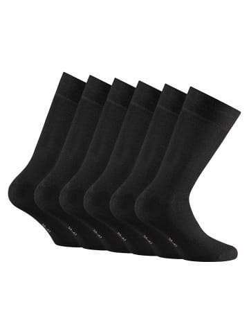 Rohner Socken 6er Pack in Schwarz